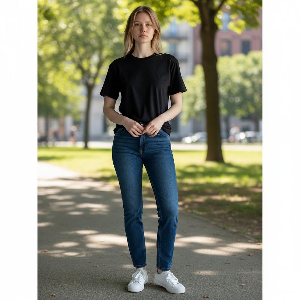 Levi Strauss Women Mid-Rise Skinny Jeans Dark Wash Soft StretchDenim 10L /#26732